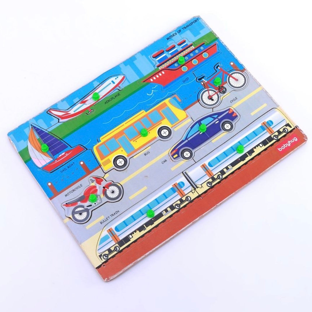 Wooden Puzzle Knob & Peg