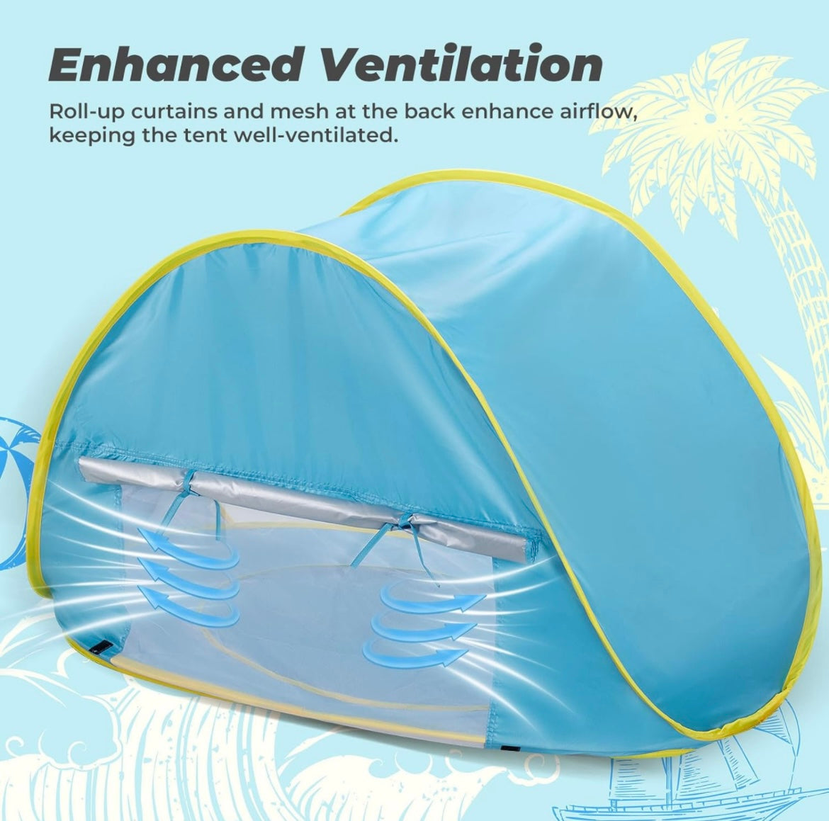Pop-Up Tent with mini pool