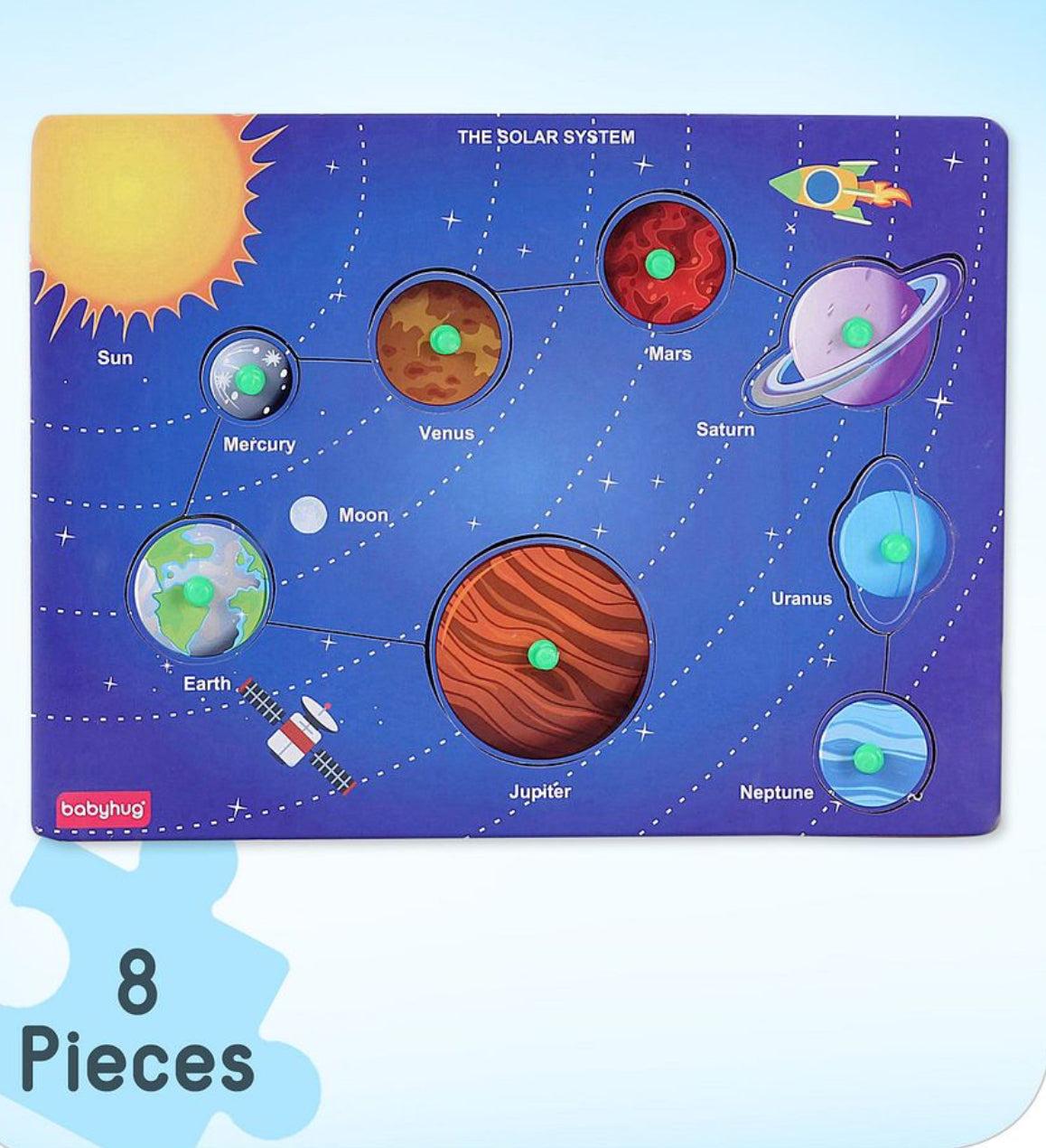 Wooden Puzzle Knob & Peg