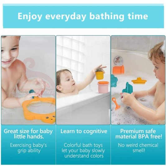 مجموعة ألعاب الحمام/الشاطئ مع شبكة صيد السمك