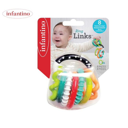 حلقات خشخشة من Infantino ذات نقشة مميزة