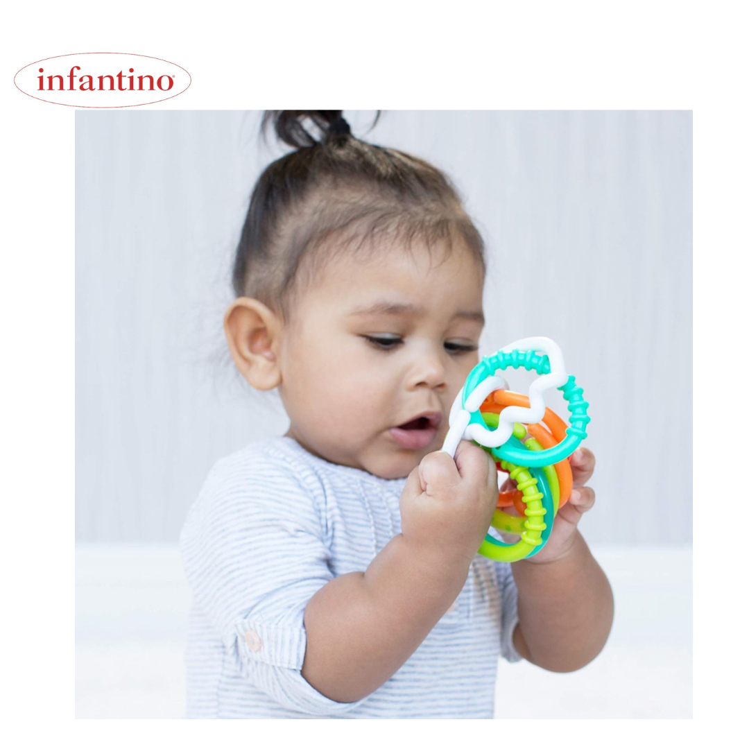 حلقات خشخشة من Infantino ذات نقشة مميزة