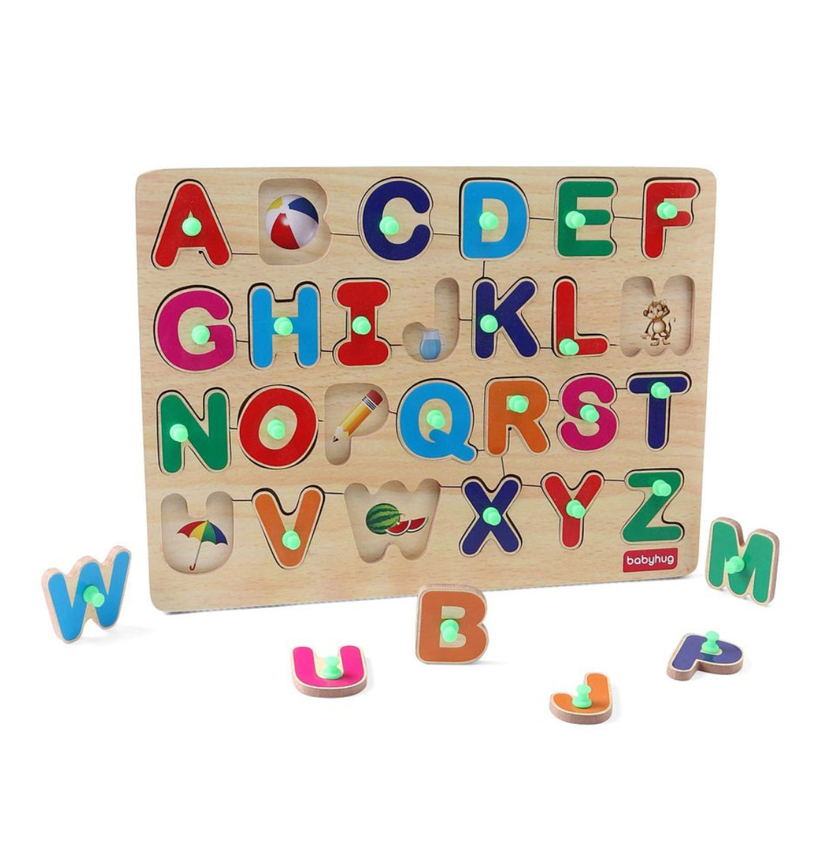 Wooden Puzzle Knob & Peg