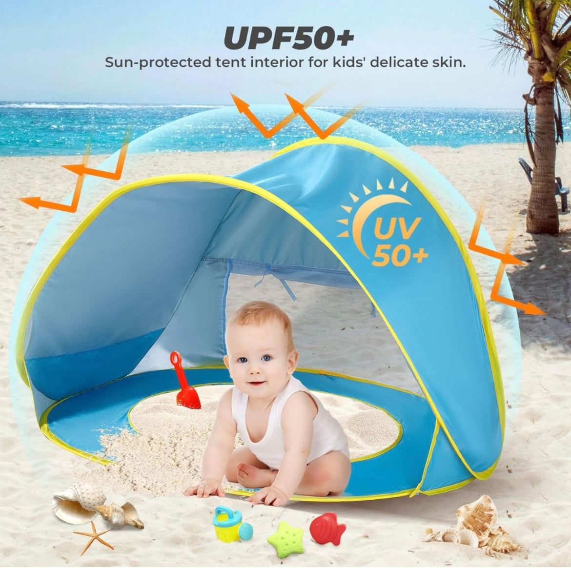 Pop-Up Tent with mini pool