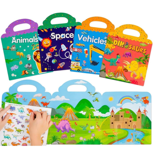 كتاب ملصقات قابل لإعادة الاستخدام