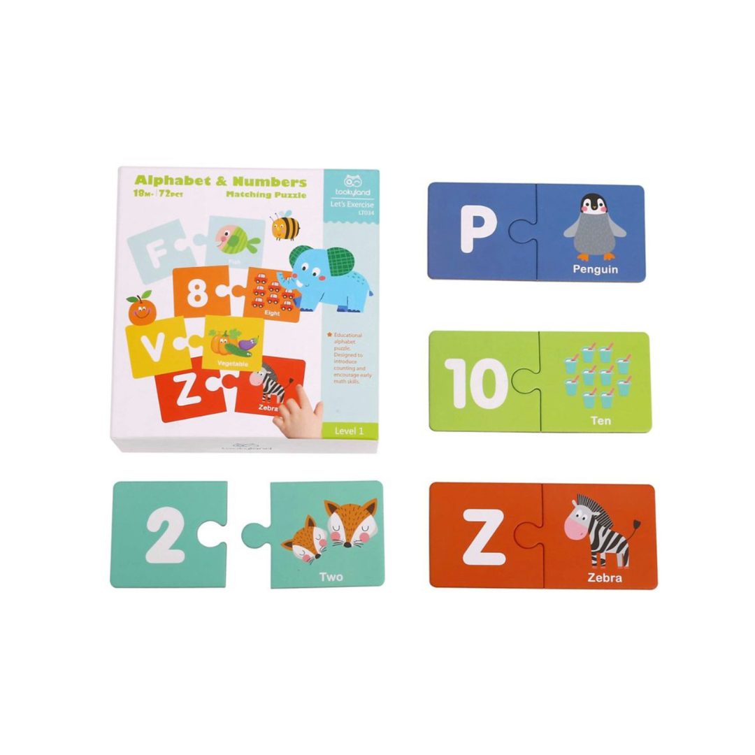 Alphabet & Numbers Matching Puzzle