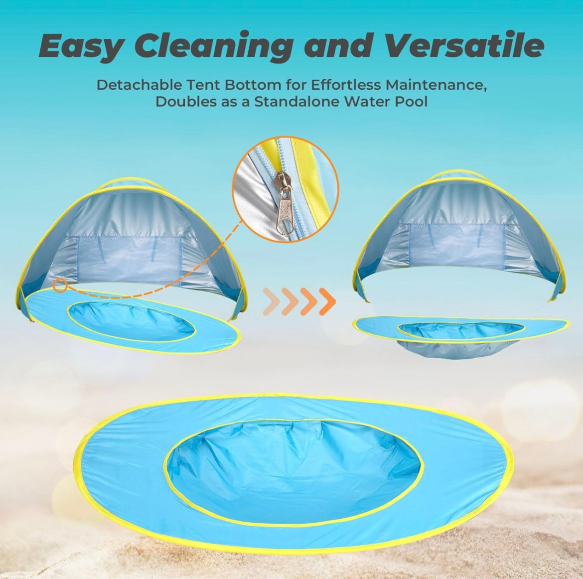 Pop-Up Tent with mini pool