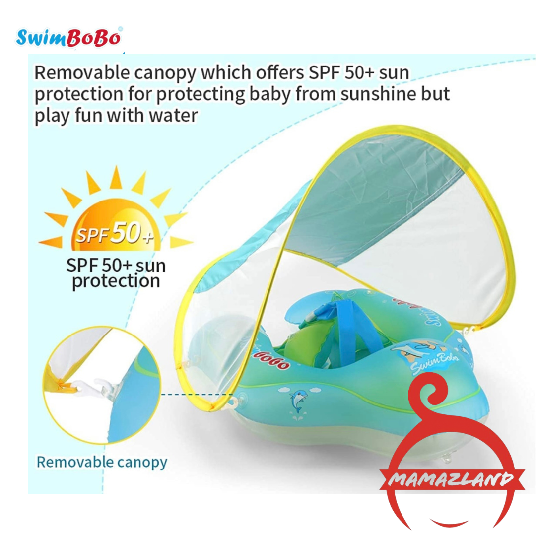 Swimming Inflatable Floater with Sun Canopy