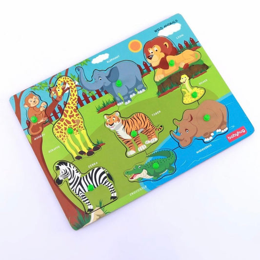 Wooden Puzzle Knob & Peg