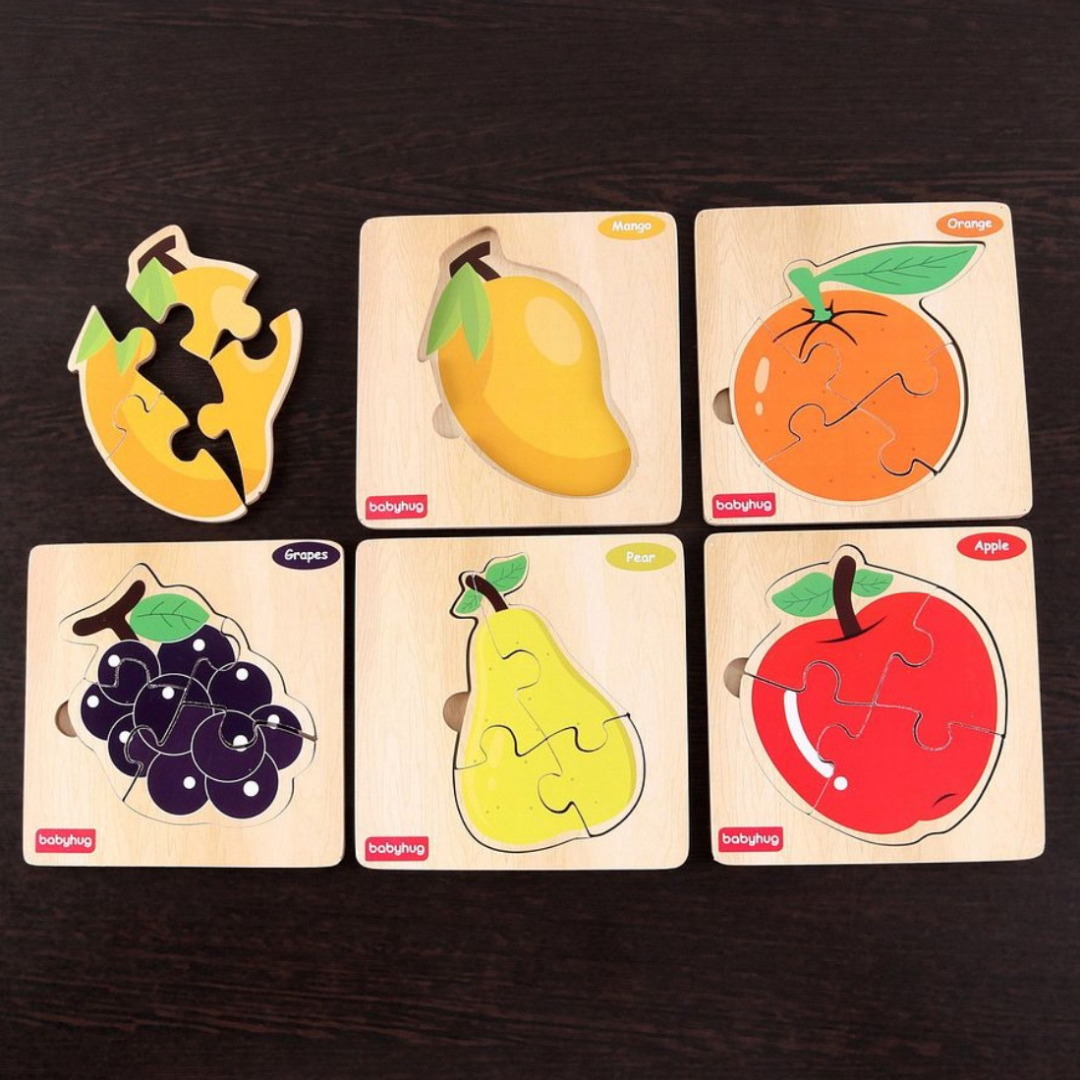 Set of 5 Wooden Puzzles