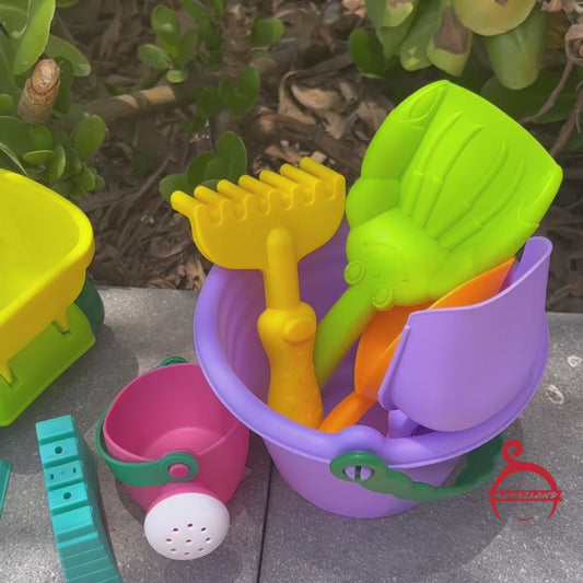 مجموعة ألعاب الشاطئ المطاطية