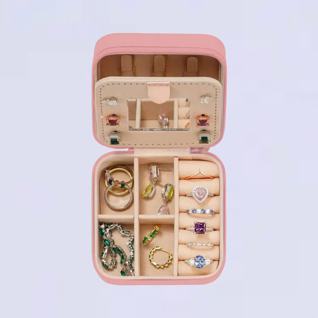 Mini Jewelry Box with Initials