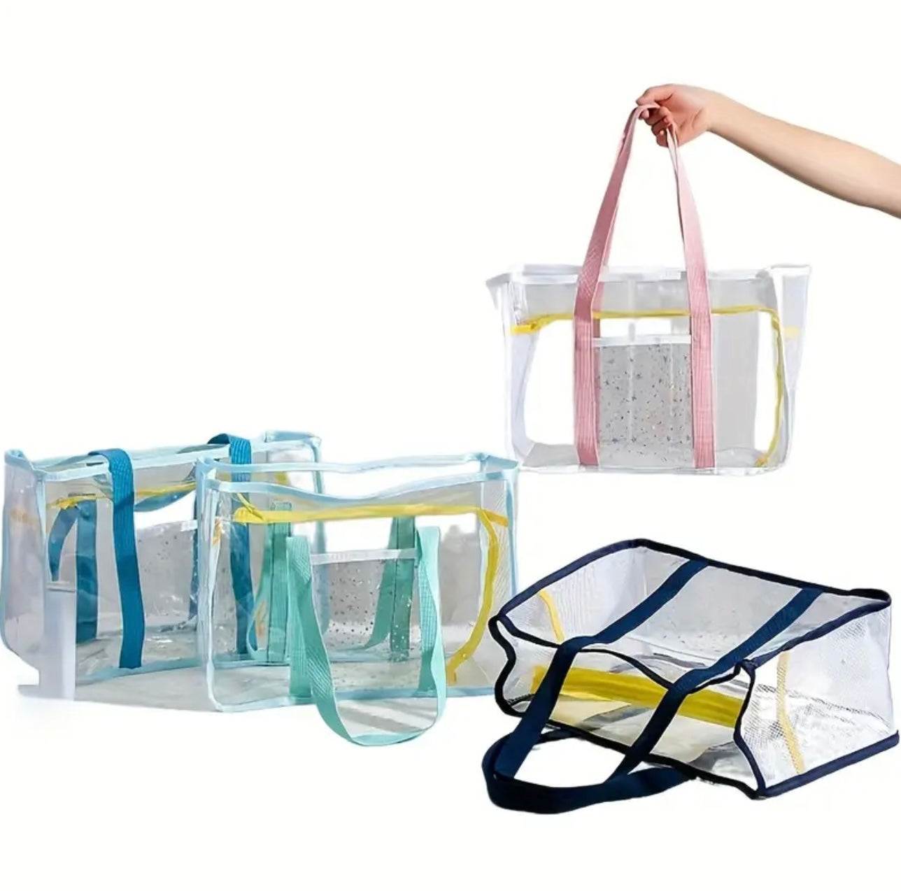 Transparent Beach Tote Bag