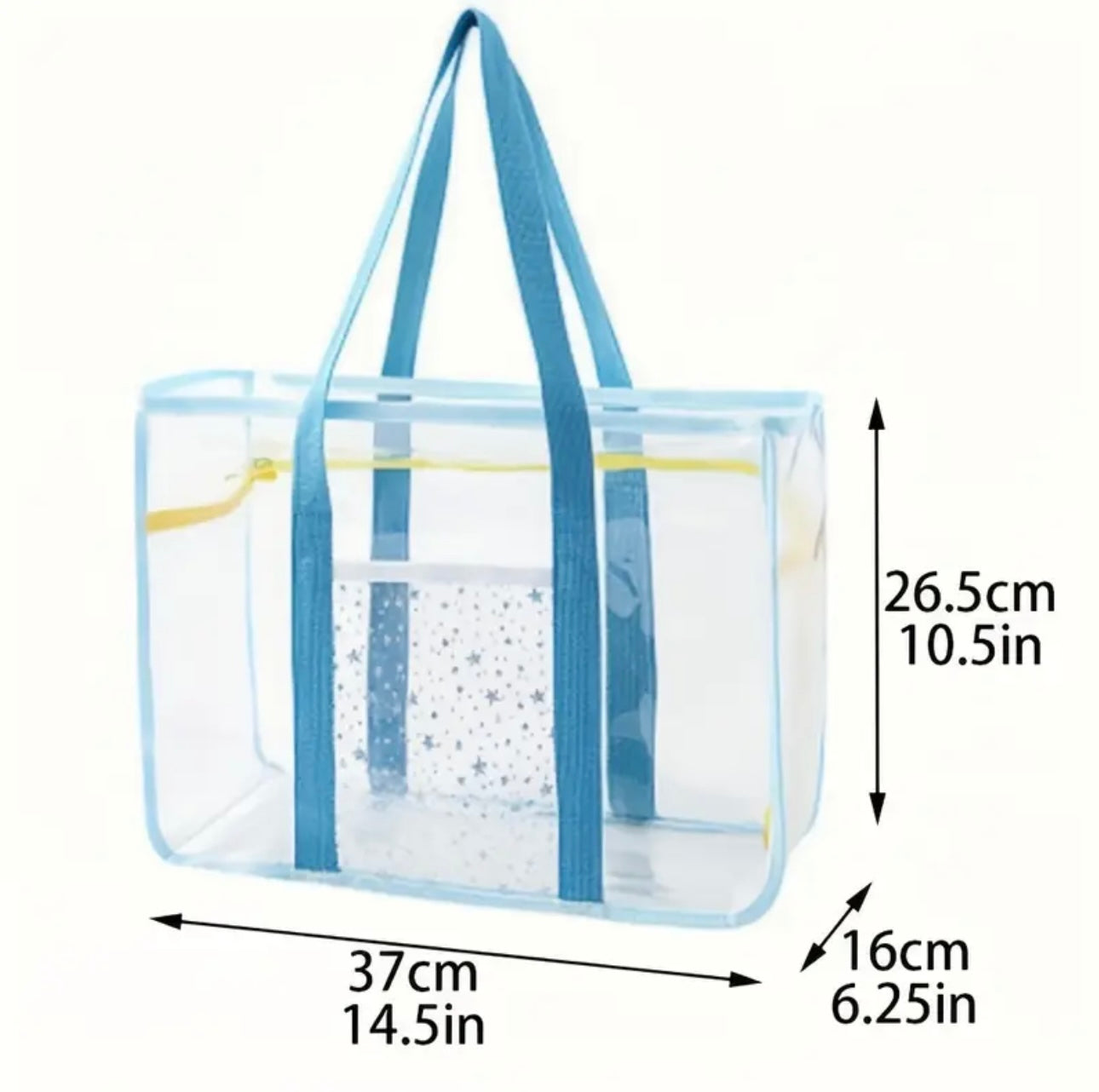 Transparent Beach Tote Bag