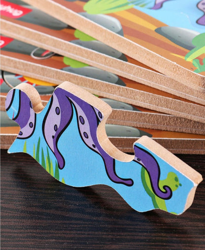 Set of 5 Wooden Puzzles