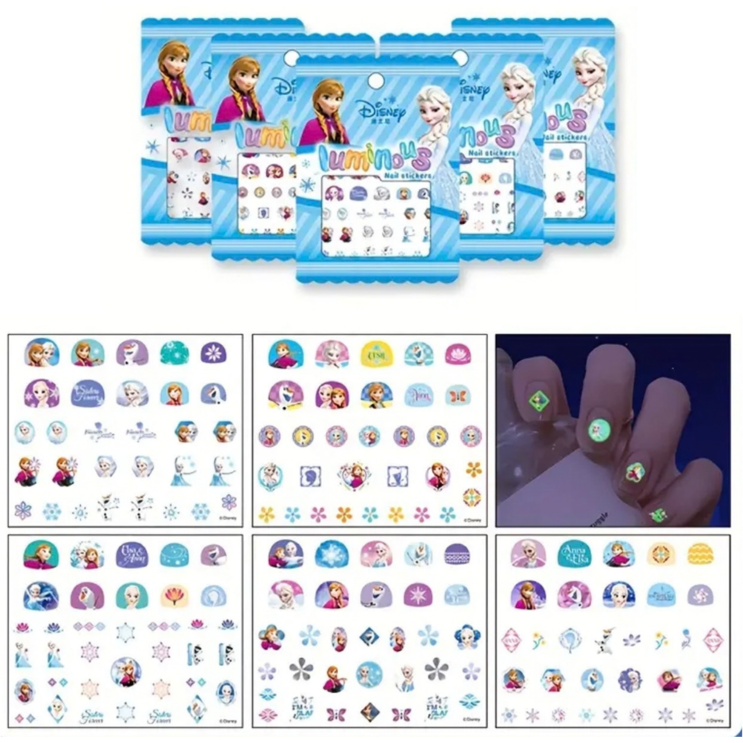 Glow-in-the-dark Luminous Nail Stickers