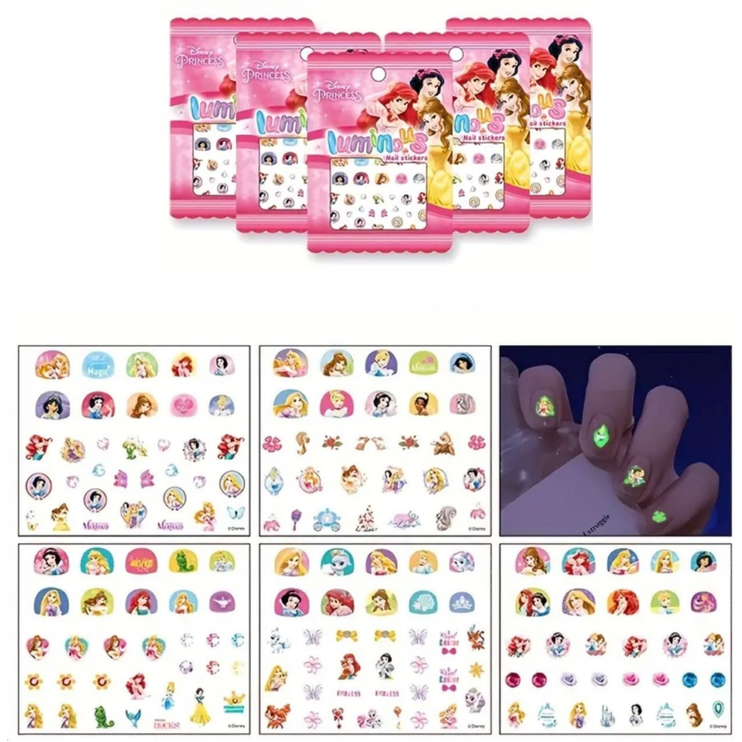 Glow-in-the-dark Luminous Nail Stickers