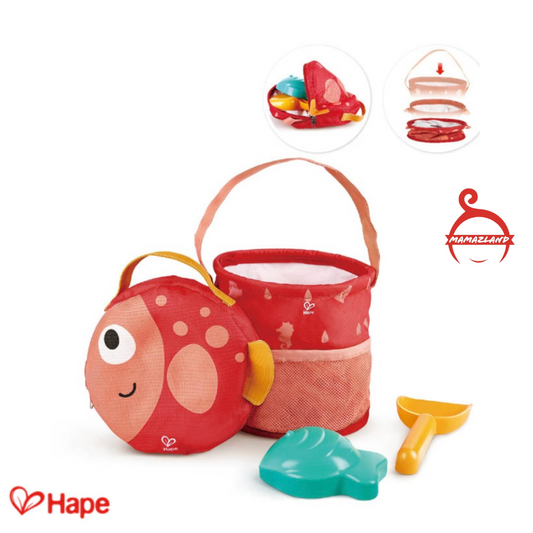 Hape Beach Toys Set with Canvas Storage