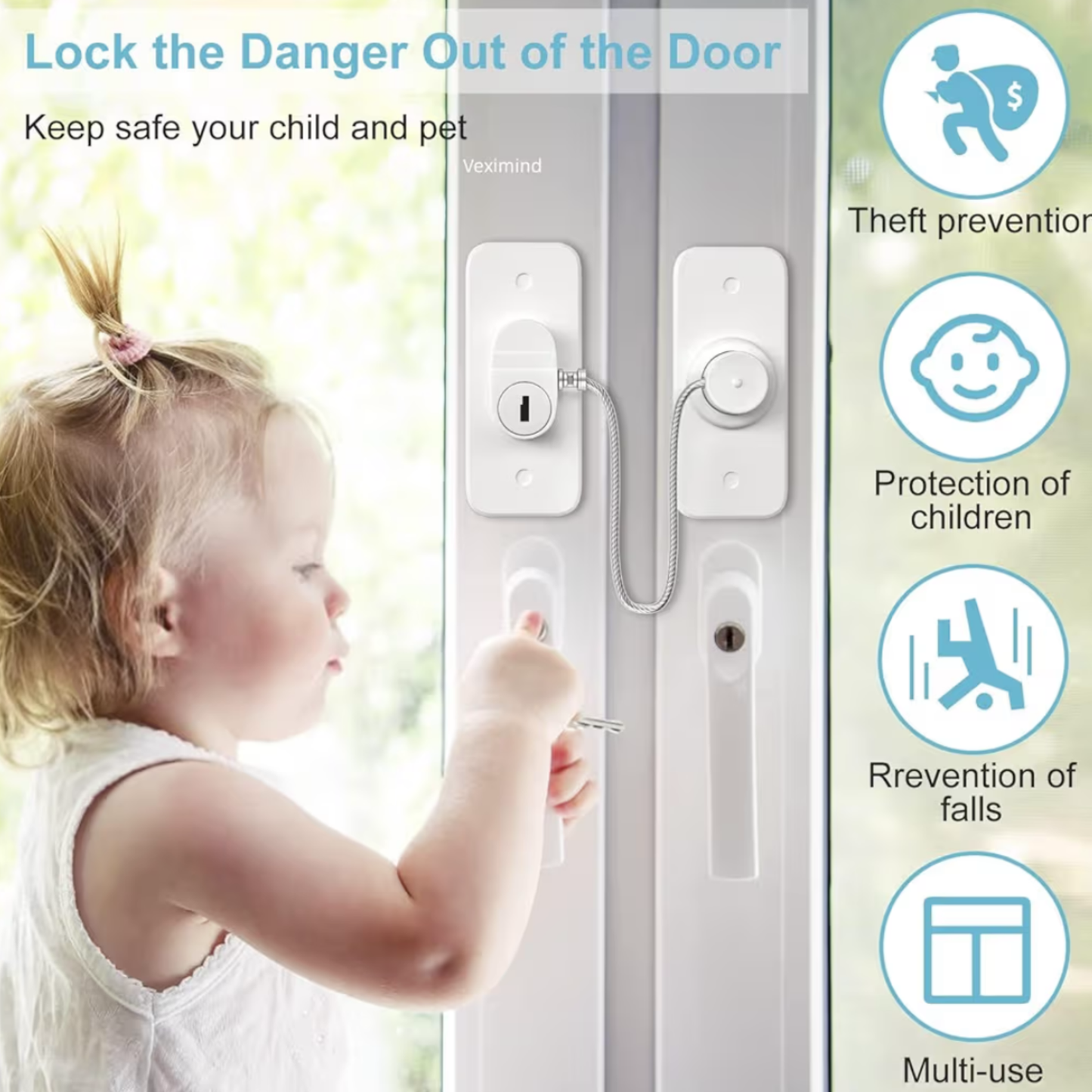 Door Window Safety Lock