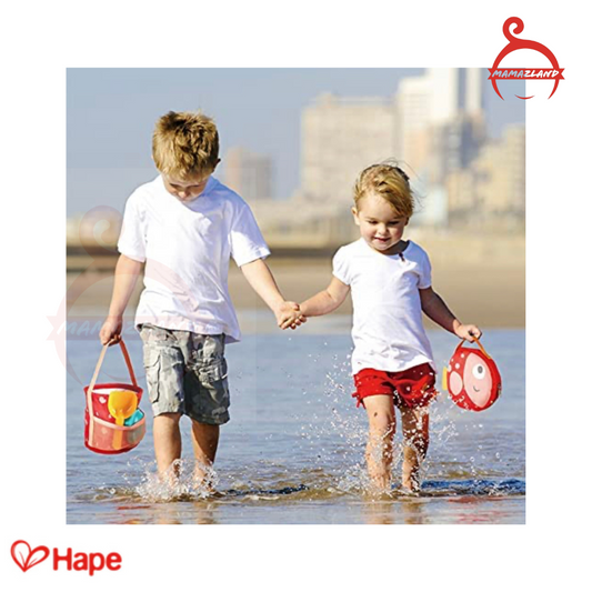 Hape Beach Toys Set with Canvas Storage
