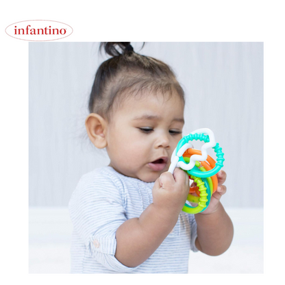 حلقات خشخشة من Infantino ذات نقشة مميزة 