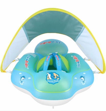 Swimming Inflatable Floater with Sun Canopy