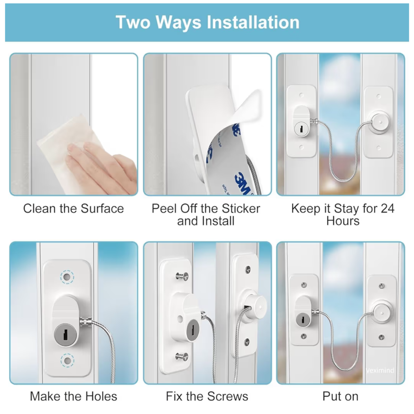Door Window Safety Lock