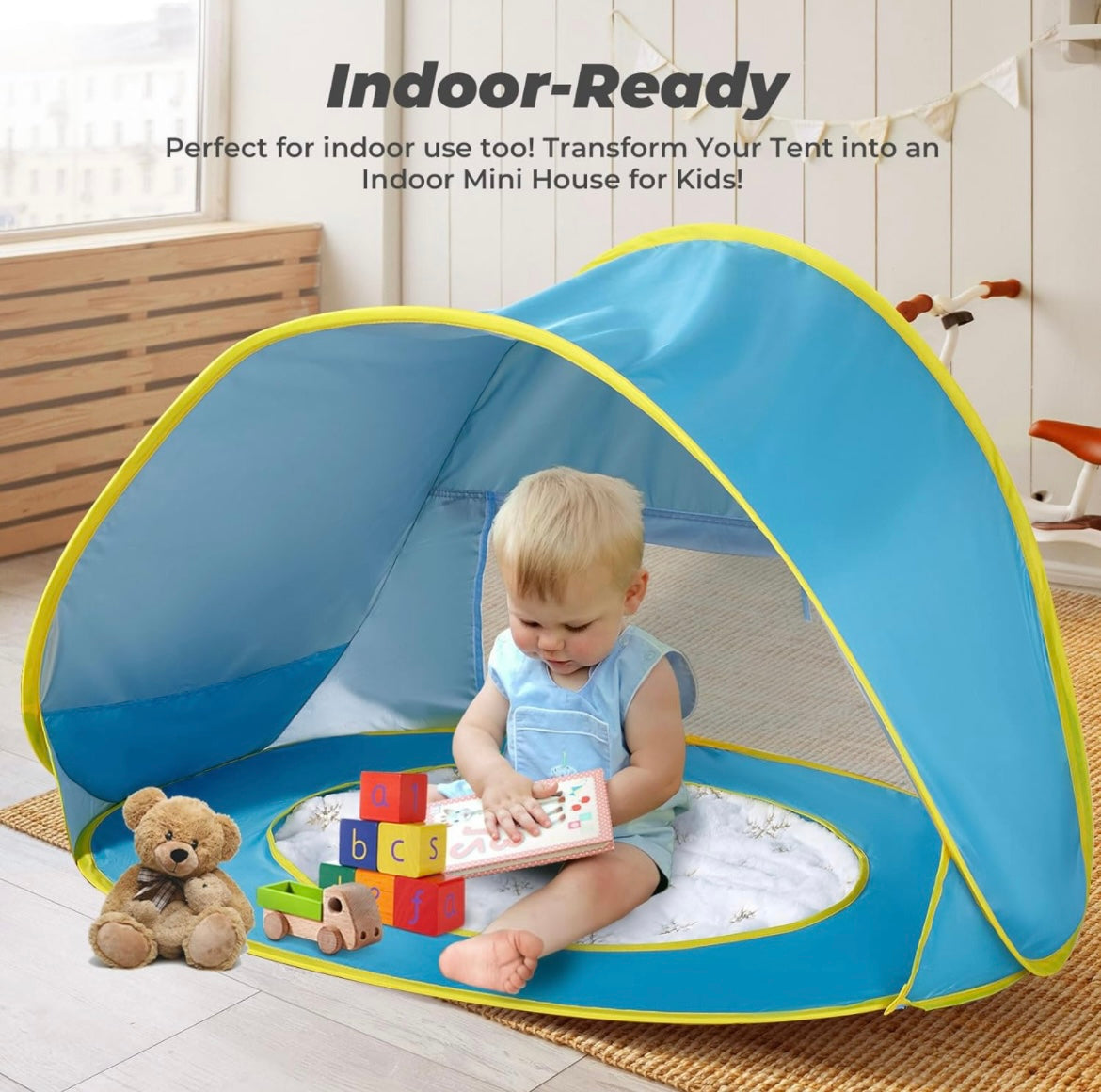 Pop-Up Tent with mini pool