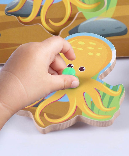 Wooden Puzzle Knob & Peg