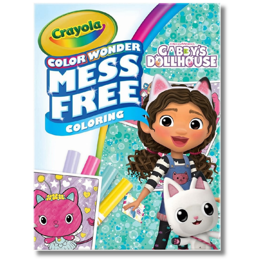 Crayola Color Wonder Gabby's Dollhouse mess free coloring set